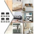 thumbnail image 3 of Adjustable Feet 50mm Height Thicken Cabinet Legs, Table, Furniture, Brushed Stainless Steel, Adjustable Height 0-15mm Come with screws, 3 of 4