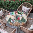 thumbnail image 3 of Vintage Gingerbread Man Fitted Round Tablecloths Elastic Edged Table Covers 36"-44",Waterproof Table Cloth for Kitchen Holiday Party Tables Decor, 3 of 9