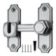 thumbnail image 4 of Cerradura para puerta de granero, pestillo portátil resistente, abatible de 90/ para armarios de jardín, puertas exteriores para mascotas y Plata, 4 of 8