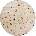 thumbnail image 1 of Burrito Tortilla Cover Blanket, Double Sided Large Flour Novelty Cover for Family, 285 GSM Soft Cozy Flannel Fried Tortilla Blanket. (Beige, 71 inches, 1 of 4