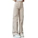 thumbnail image 2 of Pantalones vaqueros cargo de pierna recta para mujer, cintura alta, ajuste relajado, pantalones cargo de mezclilla, pantalones casuales holgados con bolsillo con solapa, 2 of 4