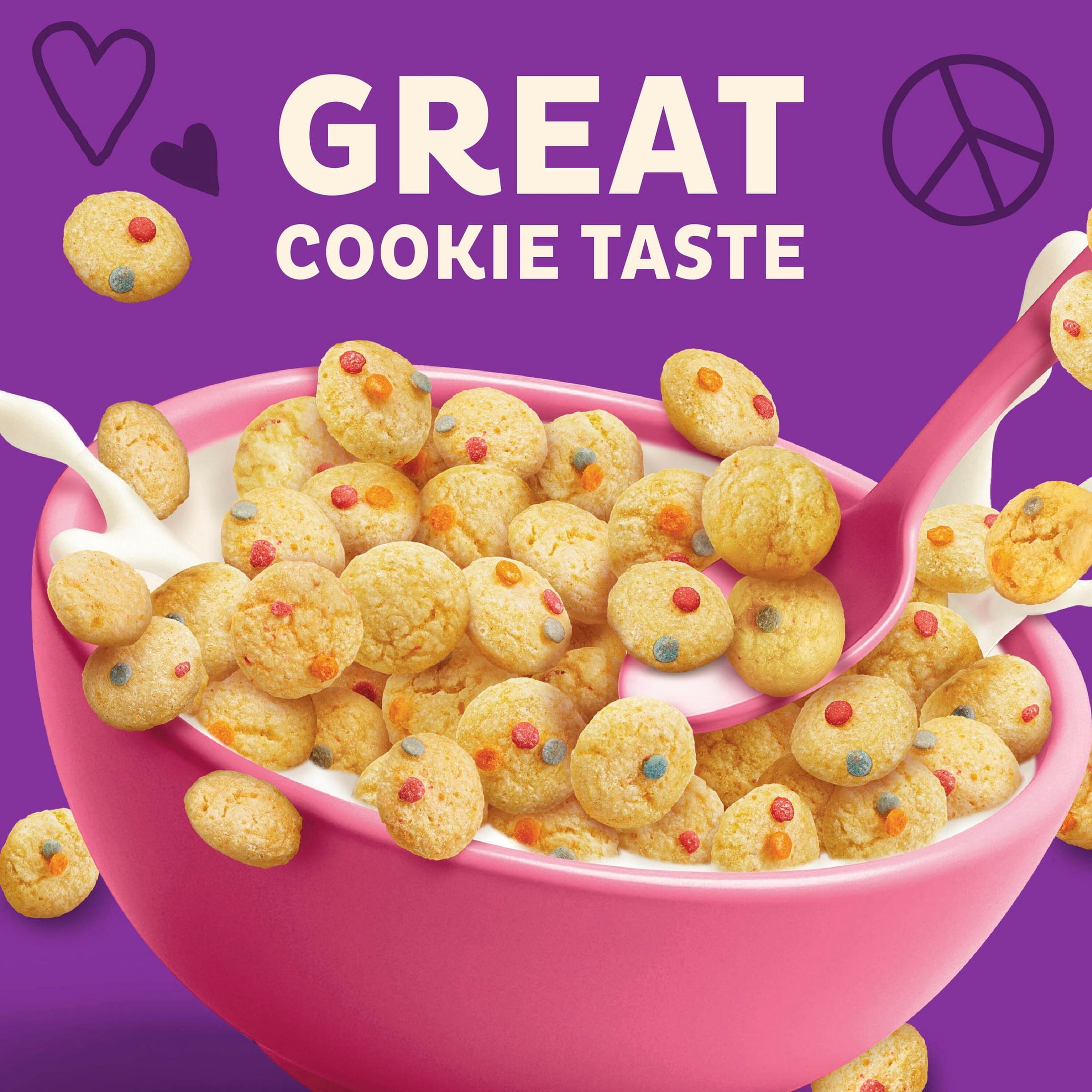 (10 pack) Annie’s Cookie Crunch Sprinkle Cereal, Organic, Gluten Free, Whole Grain, 9.5 oz