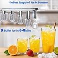 thumbnail image 3 of KNDKO Water Dispenser with Ice Maker,Top Loading Hot & Cold Water Cooler for 5 Gallon Bottles,33LBS/24H Bullet Ice Maker Output,Child Safety Lock,Ideal for Home,Office,Garage - White, 3 of 7