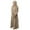 Khaki2045, variant on Traditional Girls Round Neck Ruffled Solid Color Dress With Pattern Flounce Leisure Toddler Baby Wear 5-6Y