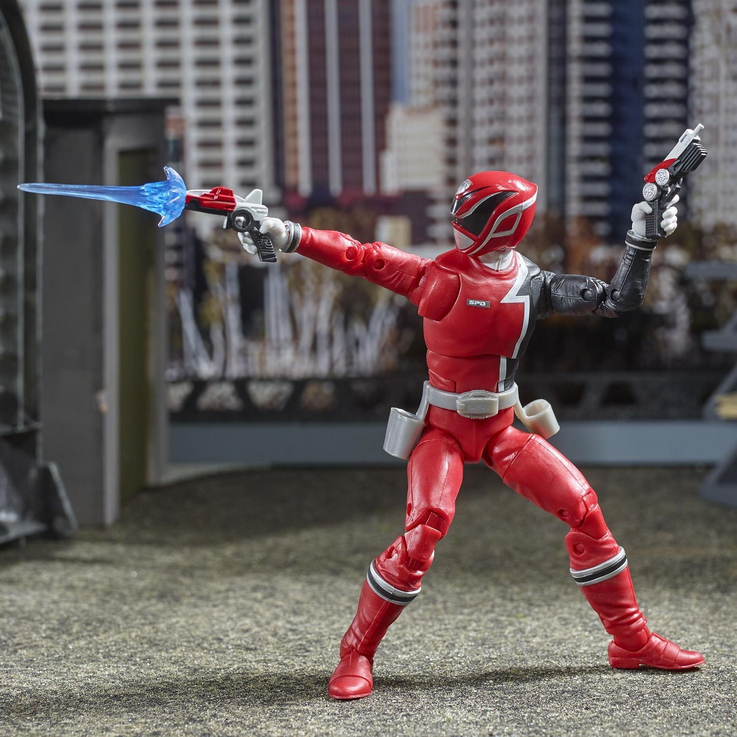 Power Rangers Lightning Collection 6-Inch S.P.D. Red Ranger Collectible Action Figure Toy