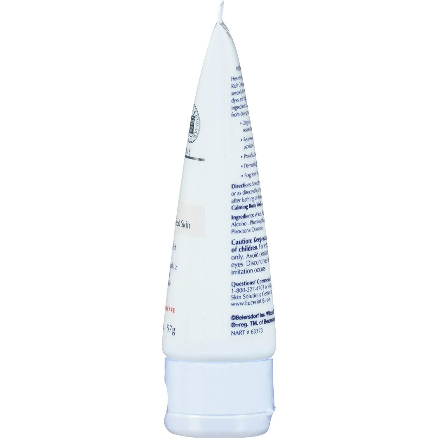 Eucerin Original Healing & Emollient Rich Creme Fragrance Free, 2oz, 6-Pack