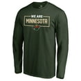 thumbnail image 2 of Men's Green Minnesota Wild Iconic Collection We Are Long Sleeve T-Shirt, 2 of 3