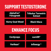 Force Factor Test X180 Surge Testosterone Booster for Men, Supports Lean Muscle, Strength, Energy, and Libido with Fenugreek and Black Maca, 60 Capsules