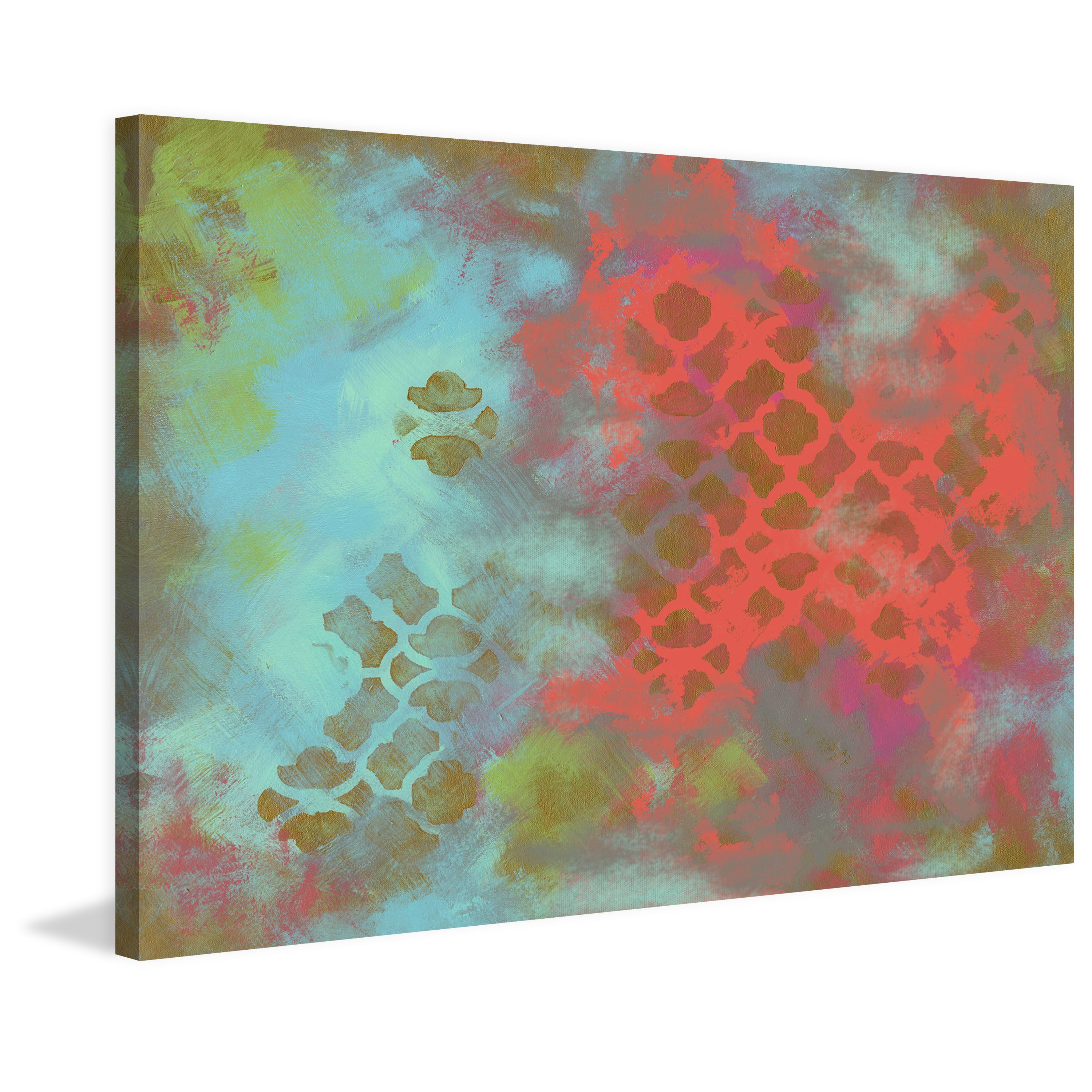 Marmont Hill "Goldmod" by Reesa Qualia Painting Print on Wrapped Canvas