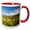 Red/White, variant on 3drose, Vines and Olive Groves of the Village of Panzano, Italy, 11oz Two-tone Red Mug