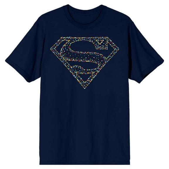 Superman Man of Steel Logo Men's Navy T-shirt-Medium