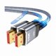 thumbnail image 1 of wonima11 80Gbps Displayport Cable 2.1 6.6FT, 16K@60Hz, 8K@120Hz, 4K@240Hz, DP 2.1 Cable 16K Braided Cord, Compatible with HDR10 DSC 1.2a, G-Sync FreeSync Gaming PC, Gaming Monitor 5090, AMD 7900XTX, 1 of 1