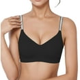 thumbnail image 1 of Brasier Mujer Tela de Mantequilla Bralette Cómodo sin Costuras para Push up, sin Relleno, sin Aros, Ligeramente Forrado, para Uso Diario Grande, 1 of 4