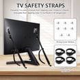 thumbnail image 2 of Correas de seguridad para TV Grusce de 4 piezas. Arnés ajustable para TV que evita vuelcos. Protege el televisor con correa antivuelco y regulador con correa de choque para uso doméstico., 2 of 5