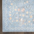thumbnail image 5 of Nourison Botanical Washables 7'6" x 9'10" Light Blue Multicolor Modern Indoor Rug, 5 of 9