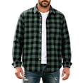 thumbnail image 3 of TRUNZI Mens Plaid Long Sleeve Button Down Shirts Regular Fit Work Office Suit Gingham Shirts with 2 Chest Pockets, 3 of 8