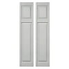 Builders Edge 15W in. Cottage Style Raised Panel Vinyl Shutters