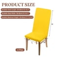 thumbnail image 2 of Funda de silla de comedor de 4 piezas, funda de silla parson de 45-55 cm, amarilla, 2 of 7