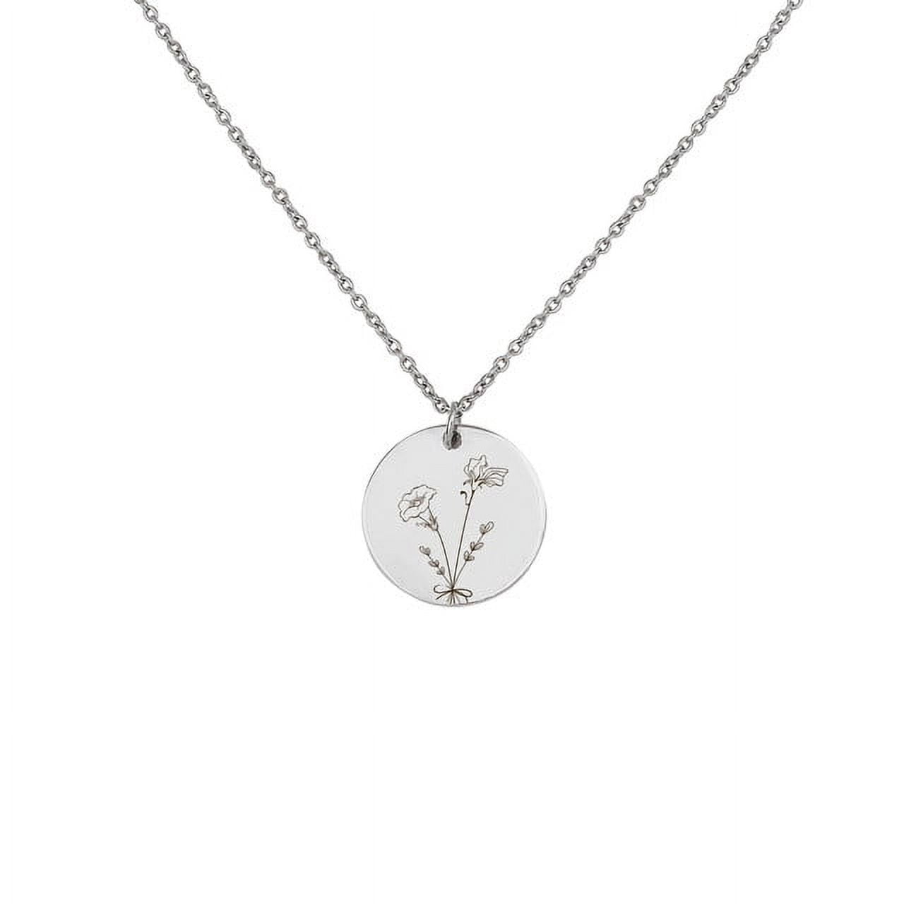 Combined Birth Flower Bouquet Necklace - Birth Flower Bouquet Necklace Personalized - Birth Flower Necklace for Mom - Birth Flower Jewelry