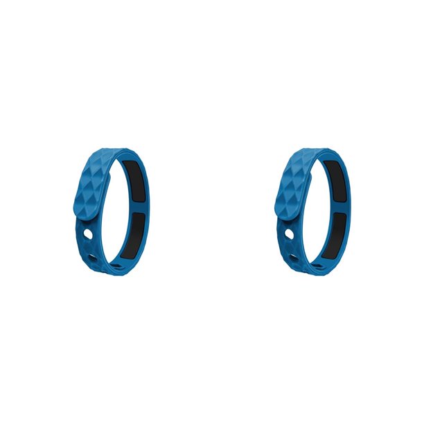 Qarigey Fatiga Muñequera Equilibrio negativo Energía Deportes ajustables Mujeres Decoración Ornamento Azul de moda Azul De un solo color 2piezas