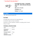 thumbnail image 2 of Front Right Door Hinge - Compatible with 1999 - 2004 Chevy Silverado 2500 2000 2001 2002 2003, 2 of 2