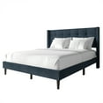 thumbnail image 3 of Castle Place Elegance Wingback Queen Platform Bed, Blue, 3 of 11
