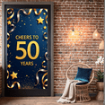 thumbnail image 6 of LUUFILx Gold Cheers to 50 Years Banner, Festive Decoration for Milestone Events and Celebrations, Backdrop for Anniversary Parties, Birthday Decors, Event Props, 6 of 9