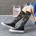 thumbnail image 6 of Picia Women Crew Soft Moisture-wicking Socks Mardi Gras6 Pattern Design Cotton Socks, One Size fit All, 6 of 9