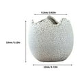 thumbnail image 3 of BNNG Breathable Meaty Flowerpot Ceramic Potted Rough Pottery Simple Personality Eggshell Meat Plant Old Pile Flowerpot Tall Vase, 3 of 7