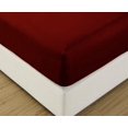 thumbnail image 4 of DNG Creations 3-Piece Fitted Sheet Set 18-Inch Deep Pocket (Solid Burgundy - Twin), 4 of 4