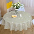thumbnail image 6 of Round Tablecloth,Printed Tablecloth,Waterproof Oil-proof Polyester Tablecloth For Restaurant Banquet Party Picnic BBQ-C-53inch, 6 of 8