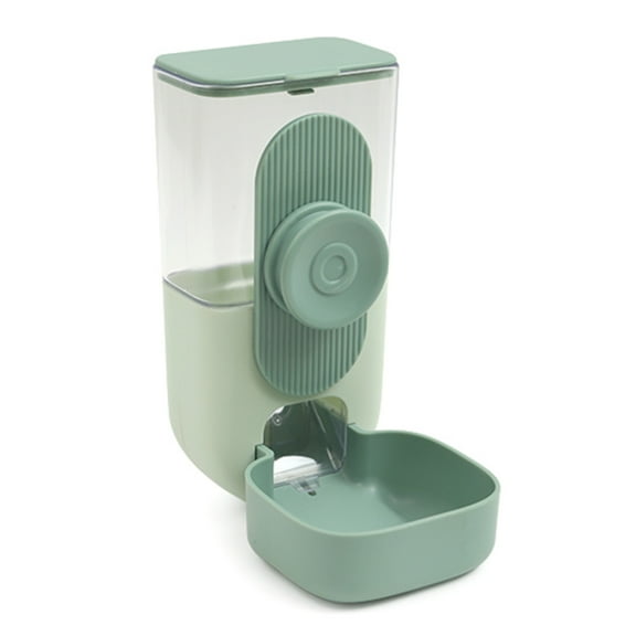Rabbit Automatic Food Dispenser, Hanging Gravity Feeder for Cages, 29 oz Large Capacity Food Container for Small Animals, Mint Green