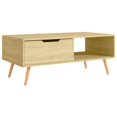 thumbnail image 2 of vidaXL Coffee Table Sonoma Oak 39.4"x19.5"x16.9" Engineered Wood, 2 of 5