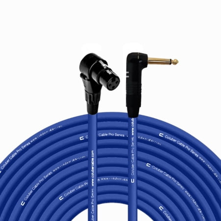 Coluber Cable Right Angle XLR Female to Right Angle 1/4" TS 3-Pin Connector