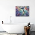thumbnail image 6 of Mermaid Tail Stars Fantasy Artwork Canvas Wall Art for Home Decor Ready To Hang - Room, Home, Office, Hotel, Salon, Gift Idea 20x16in, 6 of 6