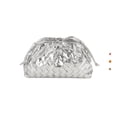 thumbnail image 1 of Sac Cartable Tissé en PU Nuage Mini Pochette en Cuir Argent, 1 of 3