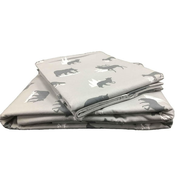 Draps en flannelle hometrends en ensemble de 3 pièces