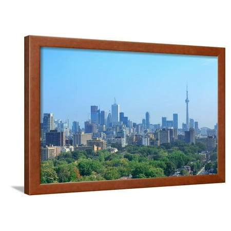 Dallas Mobile Home Park Toronto Ohio Toronto City Skyline View with Park and Urban Buildings Framed Print Wall Art By Songquan Deng ()