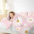 thumbnail image 4 of Homewish Rustic Groovy Flower Bedding Comforter Set, Cartoon Pink Floral Twin Comforter Sets, Teens Kids Boys Girls Reversible Bedding Set, Luxury Bedroom Decor, 2 Pieces, 4 of 8
