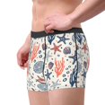 thumbnail image 3 of Rateoe Starfish Shell Mens Boxer Briefs Poly Spandex Performance Boxer Briefs Underwear Hem Boxer Briefs - Large, 3 of 8