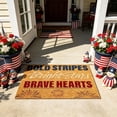 thumbnail image 2 of 4th of July Welcome Doormat, Patriotic Red White and Blue Absorbent Stain Resistant Non-Slip Rugs for Front Door 15.7''x23.6'', 2 of 6