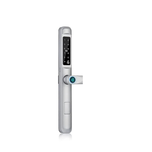 Waterproof Outdoor Finrprint TUYA APP RFID Card Code Keyless Smart Electronic Door Lock Aluminum/s Sliding ,Smart and Convenient