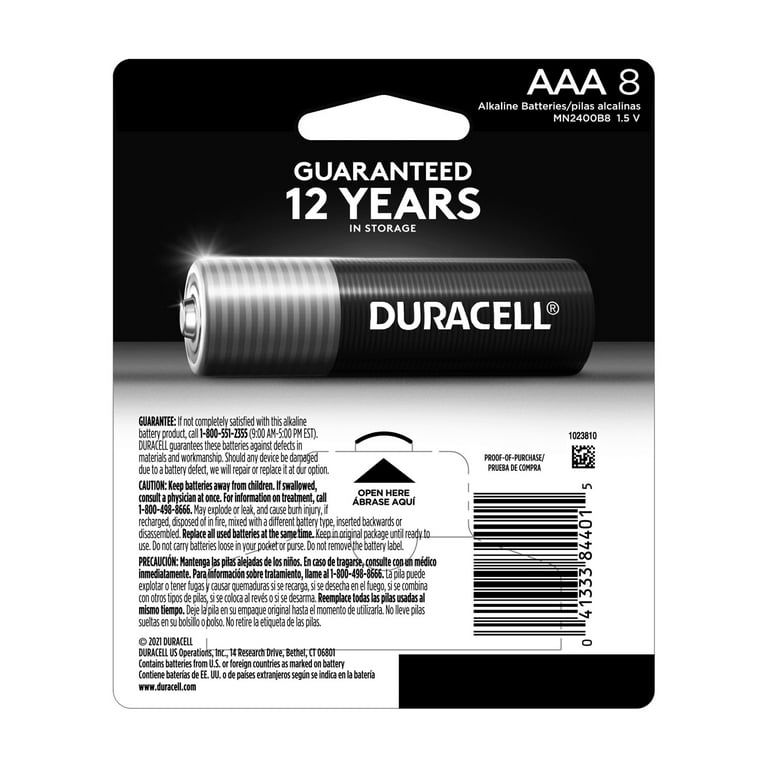 Duracell - Pile Alcaline - AAA x 8 - Simply (LR03)