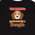 thumbnail image 4 of Inktastic Beagle Dog Gifts Protected By Boys or Girls Long Sleeve Toddler T-Shirt, 4 of 5