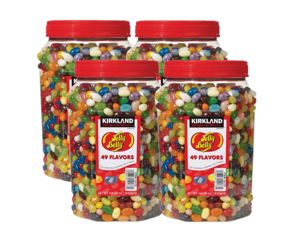 4 Pack KS Jelly Belly Gourmet Jelly Beans, 4 lbs
