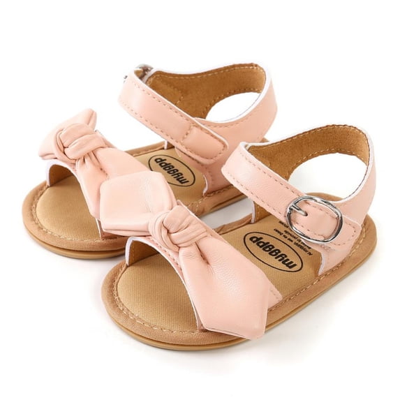 Infant Baby Boys Girls Sandals, Soft Non-Slip Rubber Sole Summer Toddler Baby Walking Shoes, Flat Shoes First Walkers