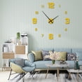 thumbnail image 3 of Large Wall Clock DIY Sticker, Modern Home Decor, Customizable Timekeeping, Minimalist Design, For Living Room, Office, Special Occasion, Wall Art, Durable Vinyl Stickers, Artistic Wall Accents, 3 of 8