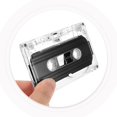 thumbnail image 3 of LEEYNEER 4 Pcs Cassette Audio Cassettes de Musique Cassettes Transparentes, 3 of 8