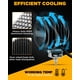 thumbnail image 4 of Luces de Conducción LED Auxbeam Redondas Ámbar de 4 Pulgadas 90W 9000LM, 4 of 8