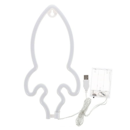 

1Pc Household Rockets Modeling Lamp Nice Neon Light Small Decorative Night Lamp